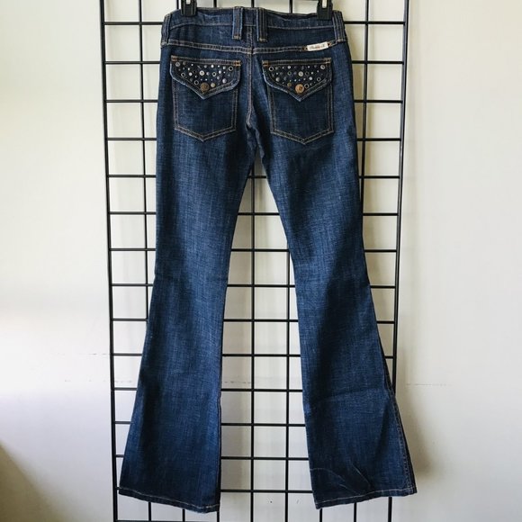 Frankie B Studded Low Rise Jean,  Made in USA  Size 2 - Picture 3 of 13